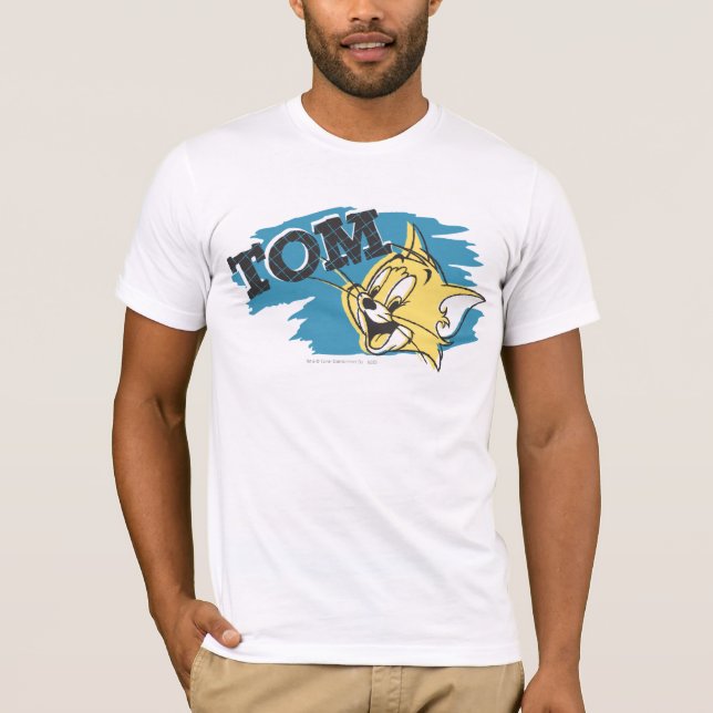 Camiseta Logo de Tom Blue y Yellow (Anverso)