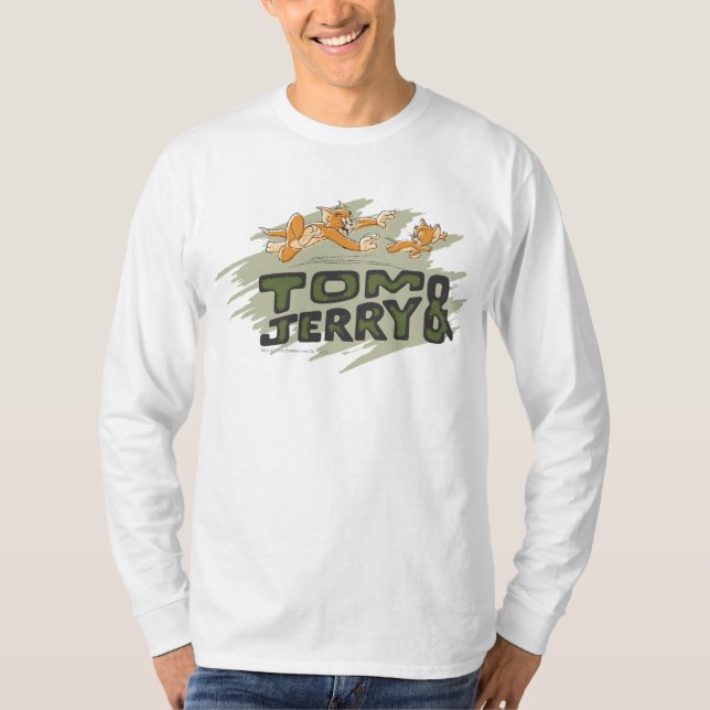 Camiseta Logo de Tom y Jerry Chase (Anverso)