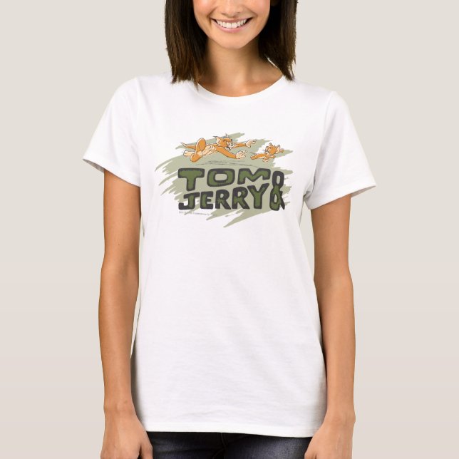 Camiseta Logo de Tom y Jerry Chase (Anverso)
