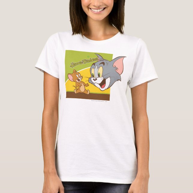 Camiseta Logo de Tom y Jerry Hanna Barbera (Anverso)