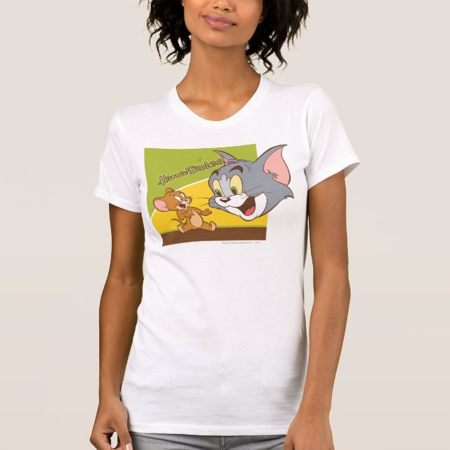 Camiseta Logo de Tom y Jerry Hanna Barbera (Anverso)