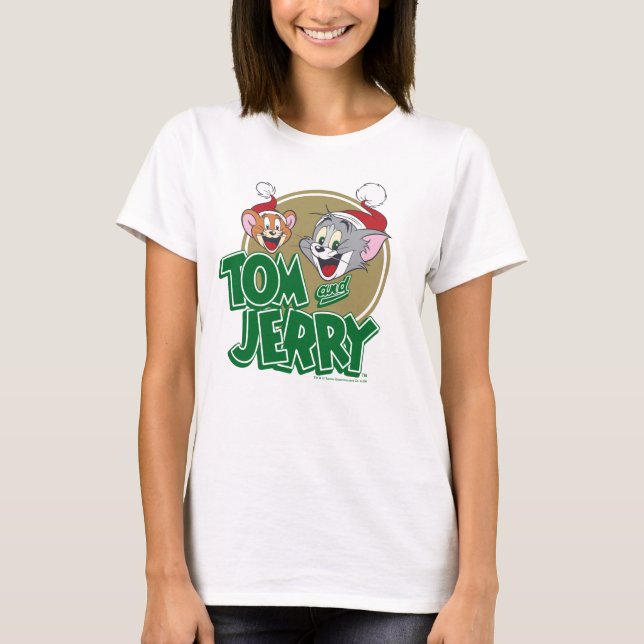 Camiseta Logo de Tom y Jerry Holiday (Anverso)
