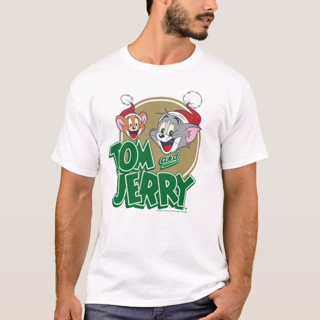 Camiseta Logo de Tom y Jerry Holiday (Anverso)
