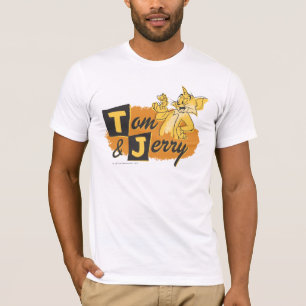Camiseta Logo de Tom y Jerry Mouse en Paw
