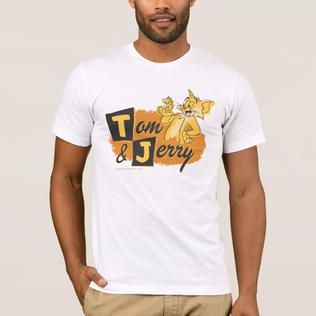 Camiseta Logo de Tom y Jerry Mouse en Paw (Anverso)