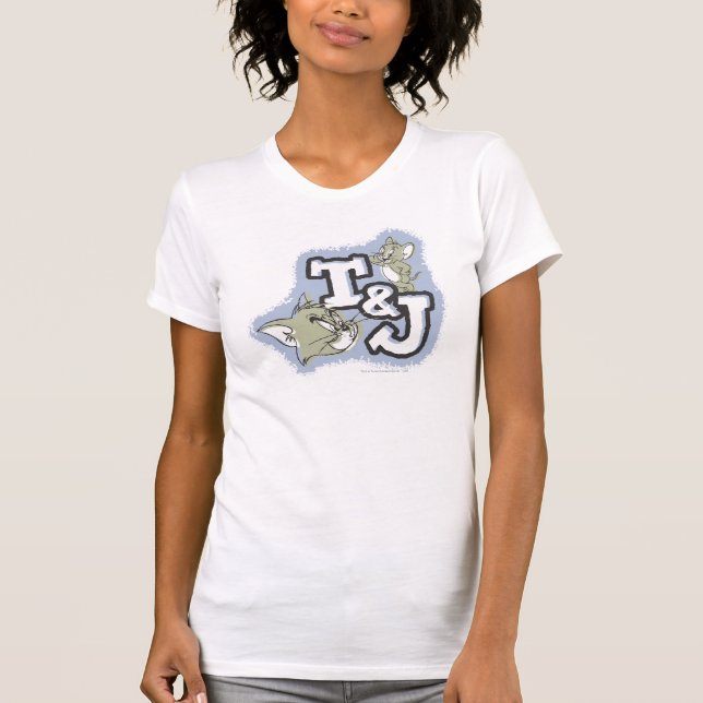 Camiseta Logo de Tom y Jerry T&J (Anverso)