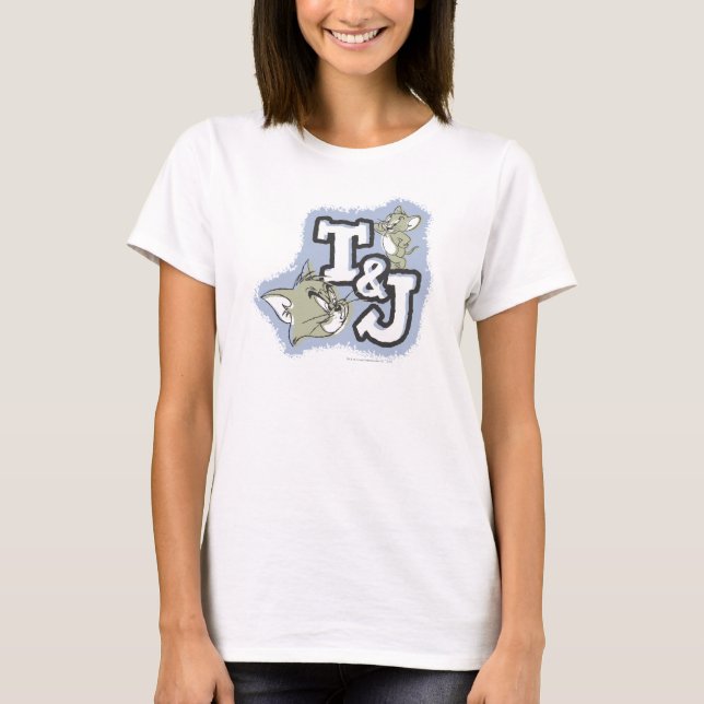 Camiseta Logo de Tom y Jerry T&J (Anverso)