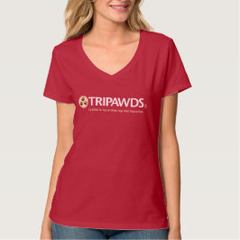 Camiseta Logo de Tripawds T (mujeres, oscuras)