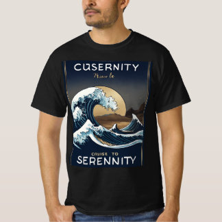 Camiseta Logo de una ola ultrarealista para el "crucero a l