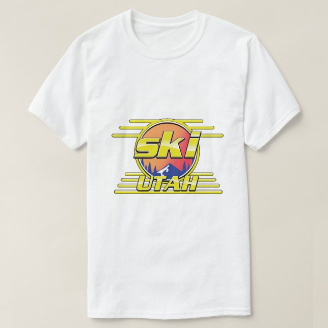 Camiseta Logo de Utah Ski de los años 80 (Diseño del anverso)