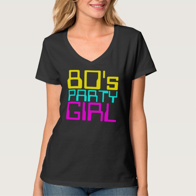 Camiseta Logo de varios colores para mujeres chicas fiestas (Anverso)
