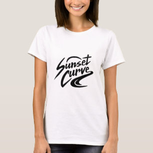 Camiseta Logo de verano de Sunset Curve Gracioso Diseño 20