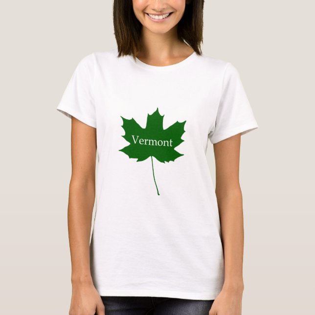 Camiseta Logo de Vermont USA (arce de azúcar) (Anverso)