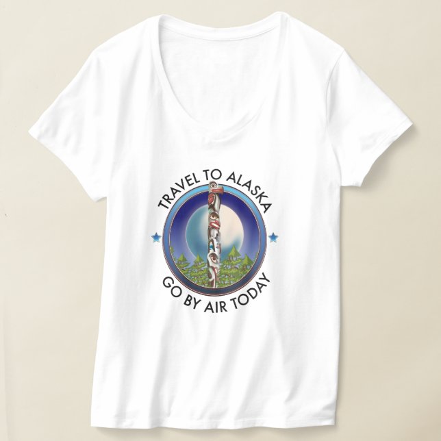Camiseta Logo de viaje de Alaska (Distribución )