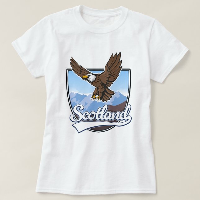 Camiseta Logo de viaje de Escocia (Diseño del anverso)