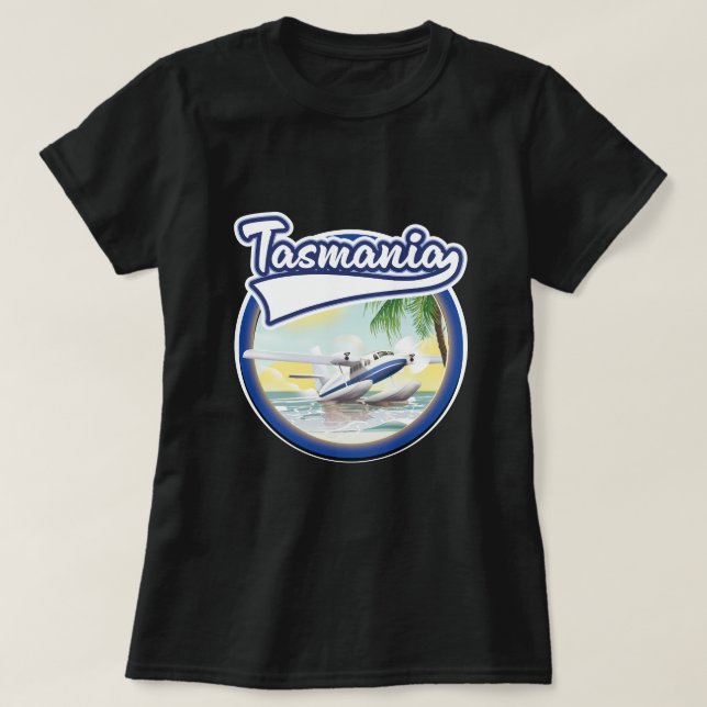 Camiseta Logo de viaje de Tasmania (Diseño del anverso)