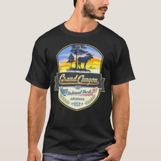 Camiseta Logo De Viajes De Los Estados Unidos Del Gran Cañó