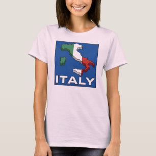 Camiseta Logo de Viajes Vintage Italia