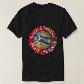 Camiseta Logo de Viajes y Exploraciones de París Francia