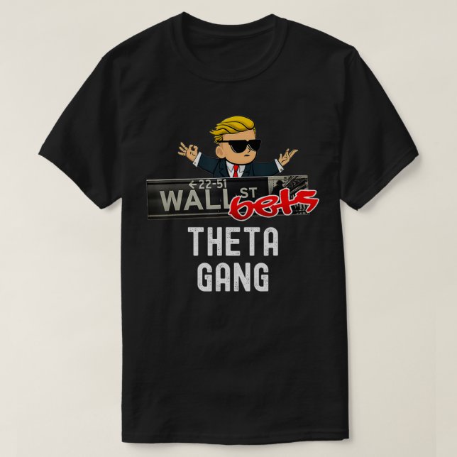 Camiseta Logo de Wallstreetbets Theta Gang (Diseño del anverso)