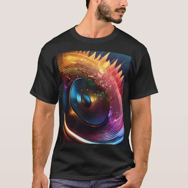 Camiseta "Logo de Waveform DJ - Amo tu sonido" (Anverso)