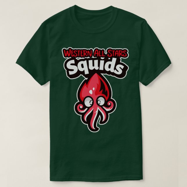 Camiseta Logo de Western All Stars Squids (Diseño del anverso)