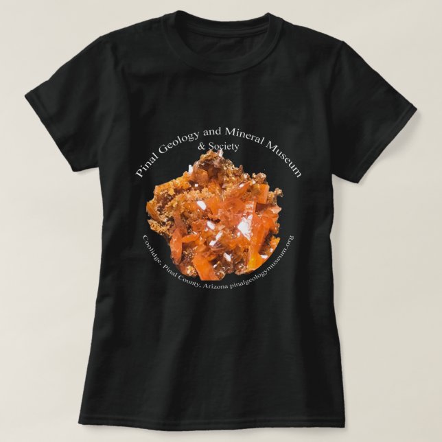 Camiseta Logo de Wulfenite del Museo de Geología Pinal (Diseño del anverso)