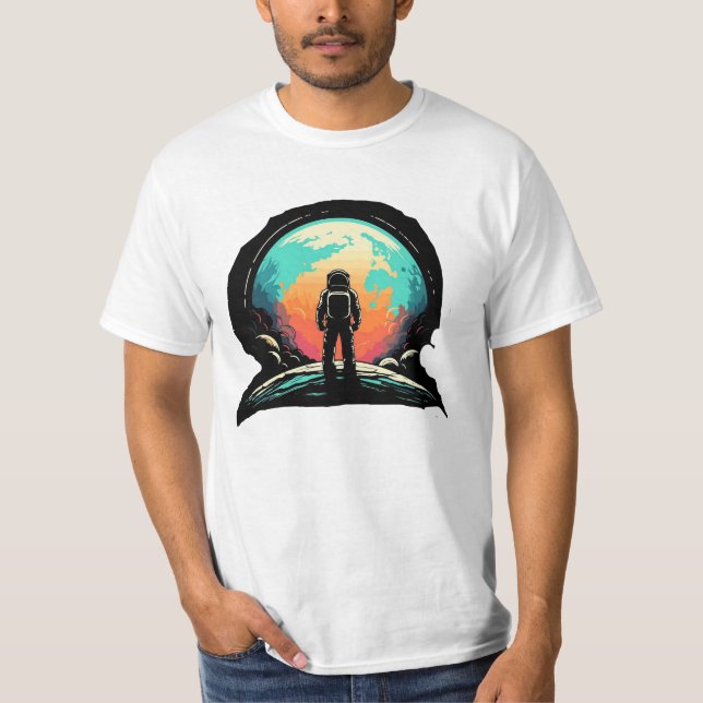 Camiseta Logo del Astronauta Mundial del Espacio Ultraterre (Anverso)