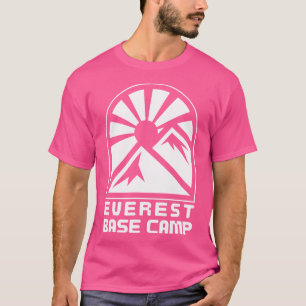 Camiseta Logo del Camp Base del Monte Everest Mountain Sunr