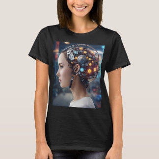Camiseta Logo del cerebro mecánico