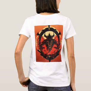 Camiseta Logo del demonio futurista japonés