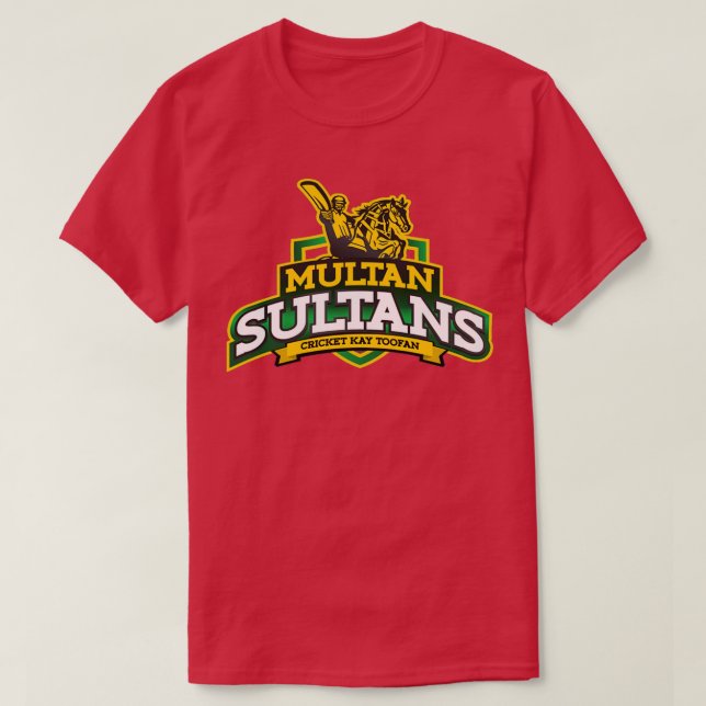 Camiseta Logo del equipo de críquet de sultanes de Multan (Diseño del anverso)