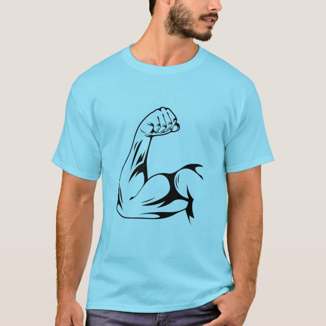 Camiseta Logo del gimnasio Blue T-Shirt (Anverso)