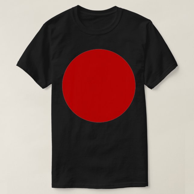 Camiseta Logo del logo japonés rojo Sol japonés escudo de a (Diseño del anverso)