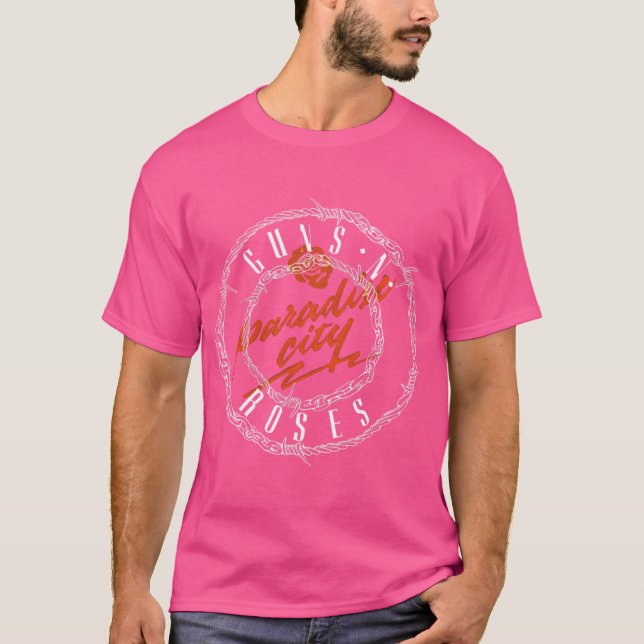 Camiseta Logo del Paraíso de los Rosas de Guns Oficiales (Anverso)