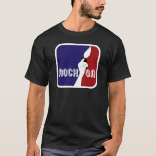 Camiseta Logo del Personalizado musical Rock On Lighter Des