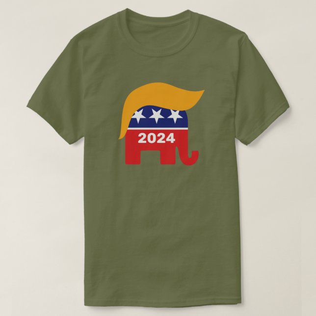 Camiseta Logo del presidente Trump 2024 (Diseño del anverso)