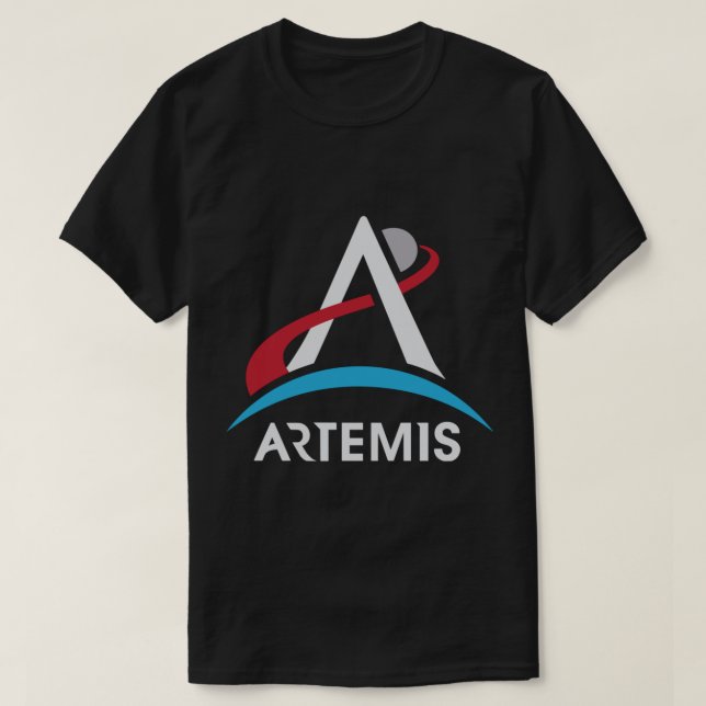 Camiseta Logo del Programa Artemis de la NASA LT A la que v (Diseño del anverso)