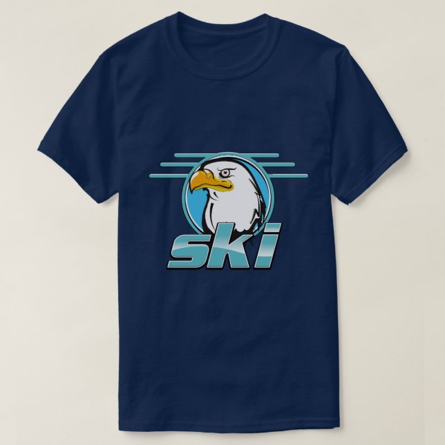 Camiseta Logo del Retro Golden Eagle Ski (Diseño del anverso)