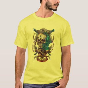 Camiseta Logo del Rock y Skull de negrita