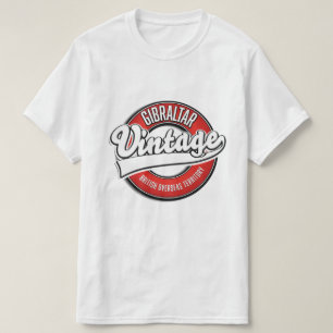 Camiseta Logo del Territorio Británico de Ultramar de Gibra