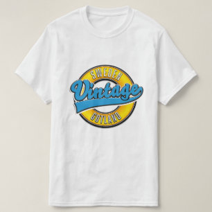 Camiseta Logo estilo cosecha de Gotland Suecia