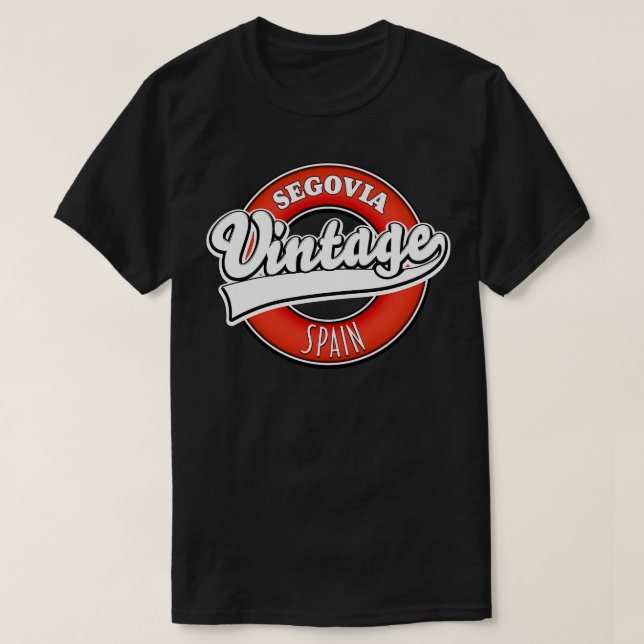 Camiseta Logo estilo vintage de Segovia (Diseño del anverso)