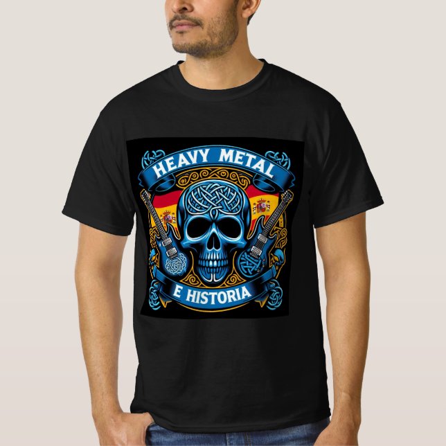 Camiseta Logo Heavy metal e historia - Youtube (Anverso)