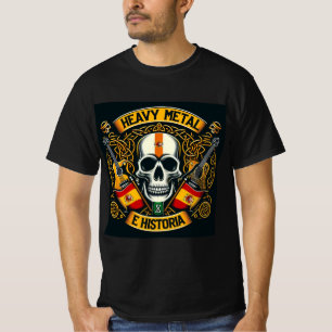 Camiseta Logo Heavy metal e historia - Youtube