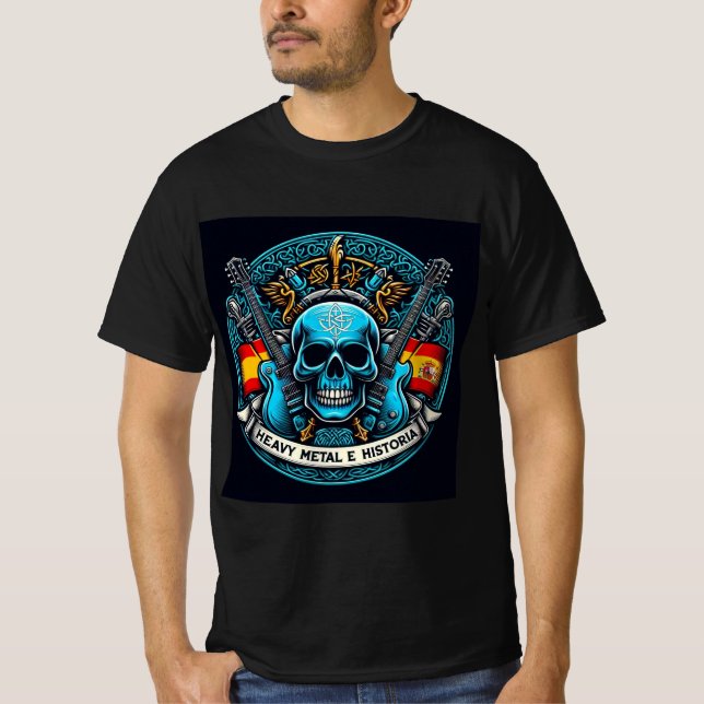 Camiseta Logo Heavy metal e historia - Youtube (Anverso)