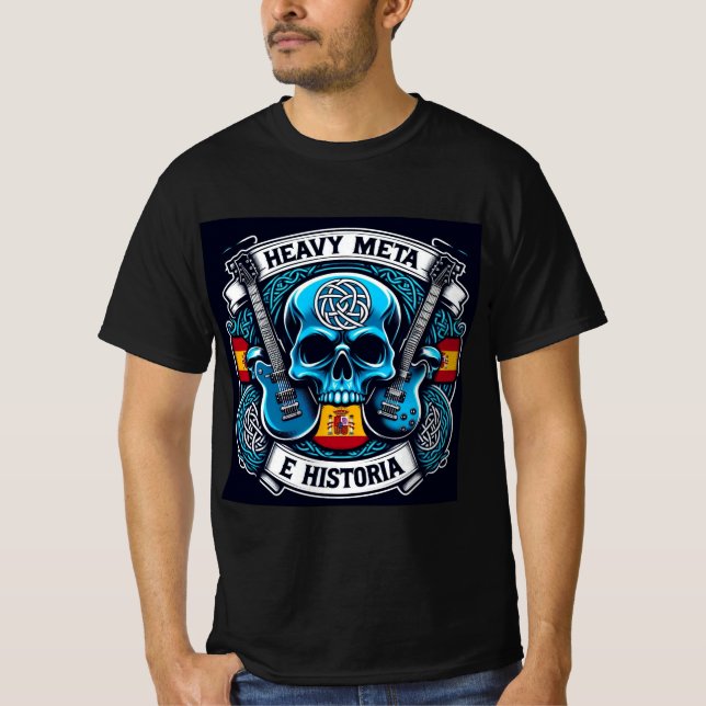 Camiseta Logo Heavy metal e historia - Youtube (Anverso)