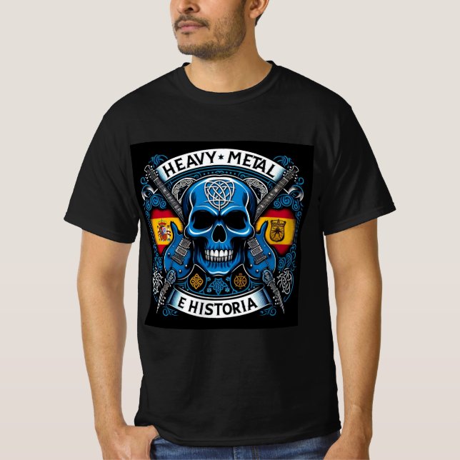 Camiseta Logo Heavy metal e historia - Youtube (Anverso)