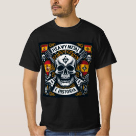 Camiseta Logo Heavy metal e historia - Youtube