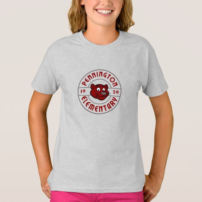 Camiseta Logo moderado de Art Decó en rojo (Anverso)